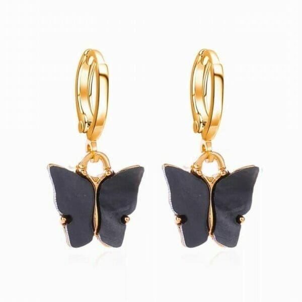 butterflyearringsblack Mariposa Butterfly Earrings