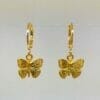Gold Butterfly Earrings, Mariposa Earrings