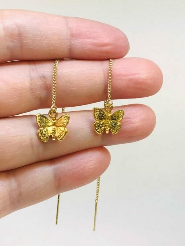 butterflystringearrings Butterfly Threaders