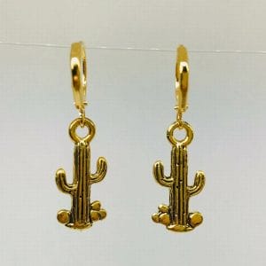 Cactus Huggie Earrings