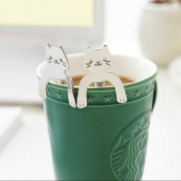 cat_coffee_stirrer Cat Coffee Spoon, Coffee Novelty, Coffee Stirrers