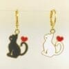 catloverearrings Black Cat Earrings