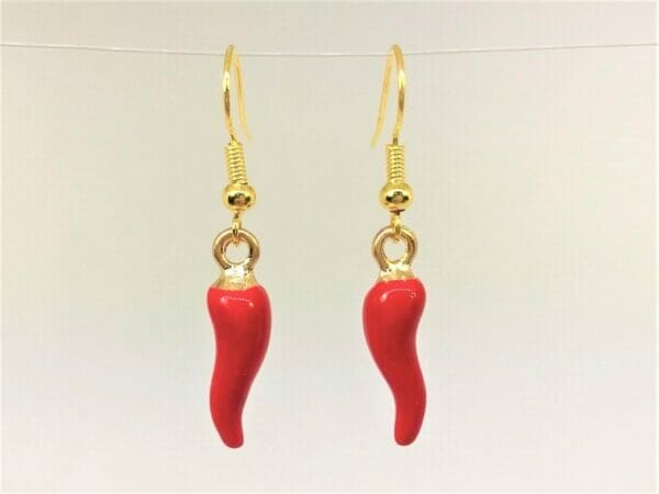 chillypepperearrings Red Hot Pepper Charm Earrings