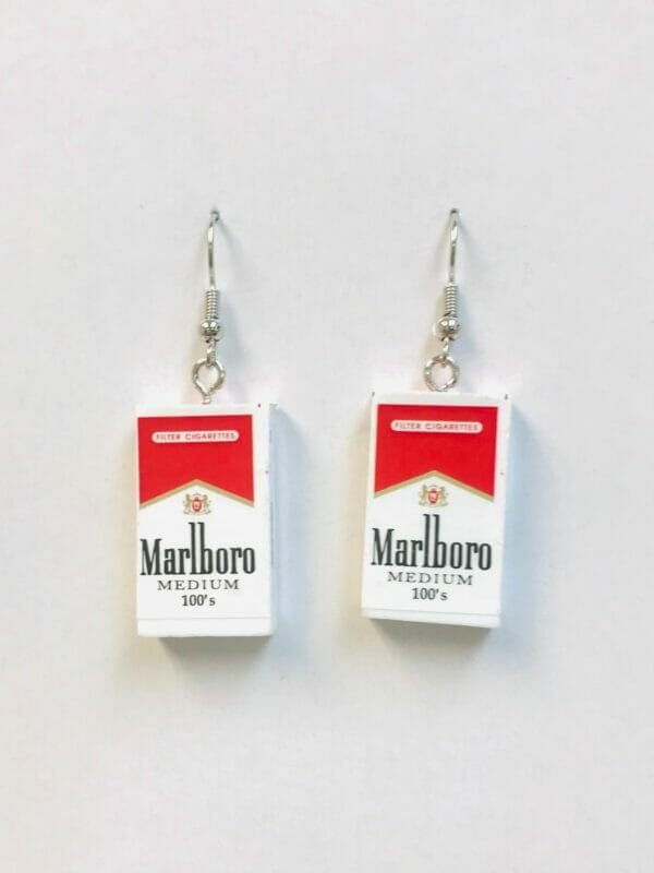 cigarette_earrings Cigarette Marlboro Earrings