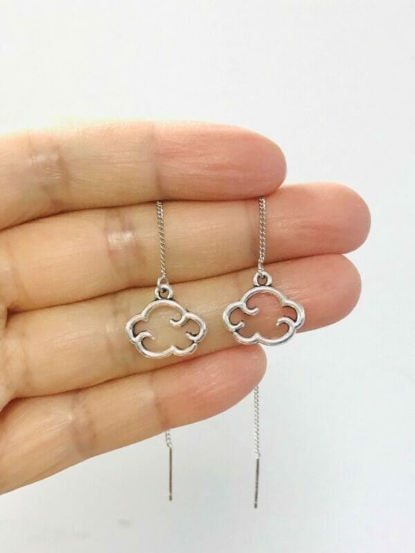 cloudsthreaderearrings Clouds Threader Earrings