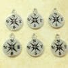 5 Pcs Compass Charms