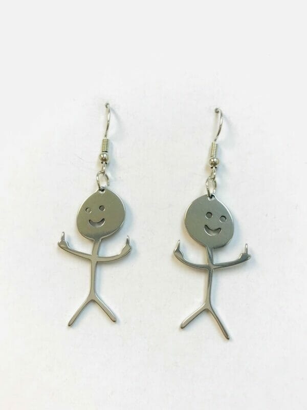 cute_give_finger_earrings Funny Doodle Earrings, F**k You Earring, Little People Fun Earrings