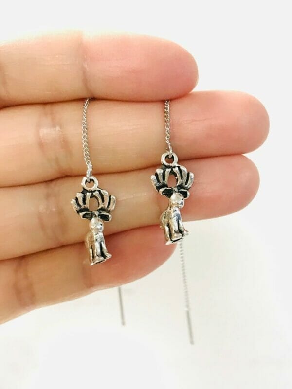 cutemooseearrings Moose Threader Earrings