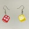 lucite dice earrings wholesale