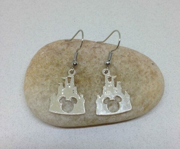 disney_castle_earrings_silver Mickey Castle Disney Earrings
