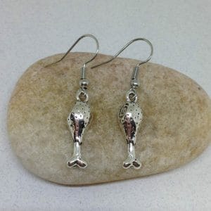Turkey Leg Earrings, Turkey Drumsticks Earrings, Food Earrings, Chicken Drumsticks Earings