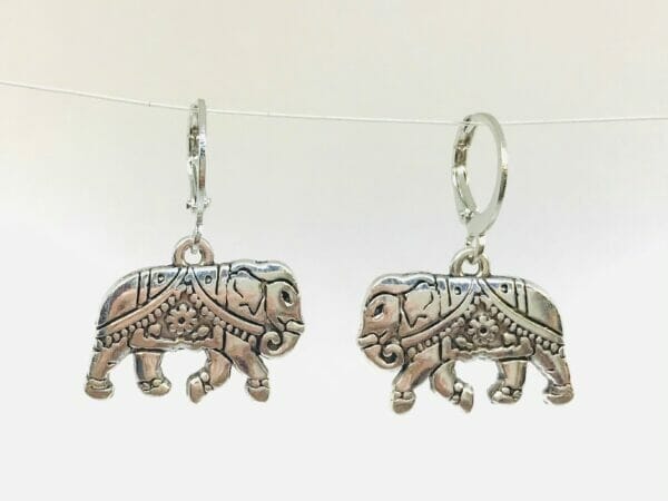 elephanthuggieearrings Lucky Elephant Earrings