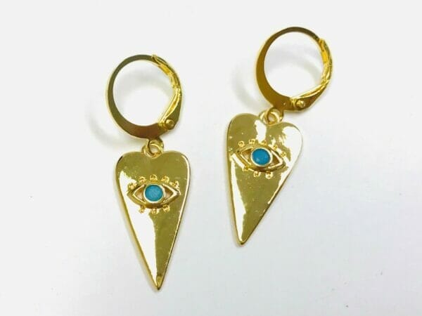 evileyeheartearrings Evil Eye Earrings