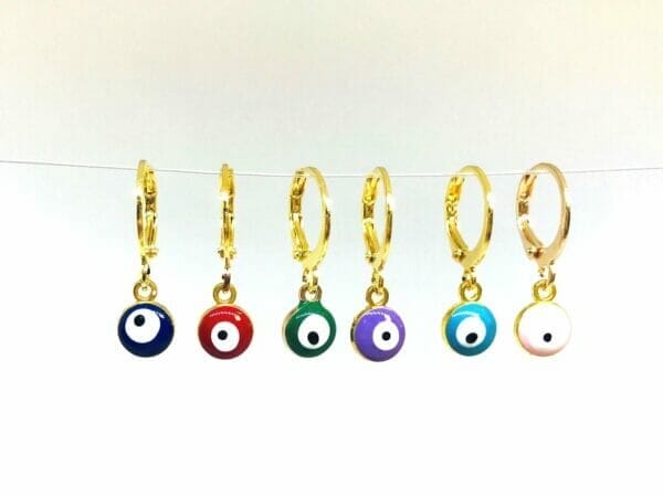 evileyehuggieearrings Evil Eye Earrings