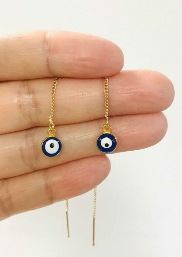 Evil Eye Threaders Earrings