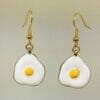 Fried Egg Gold Earrings
