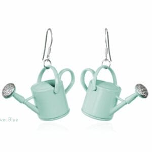 watering can earrings funky novelty gift gardener