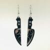 Ghost Face Acrylic Knife Earrings