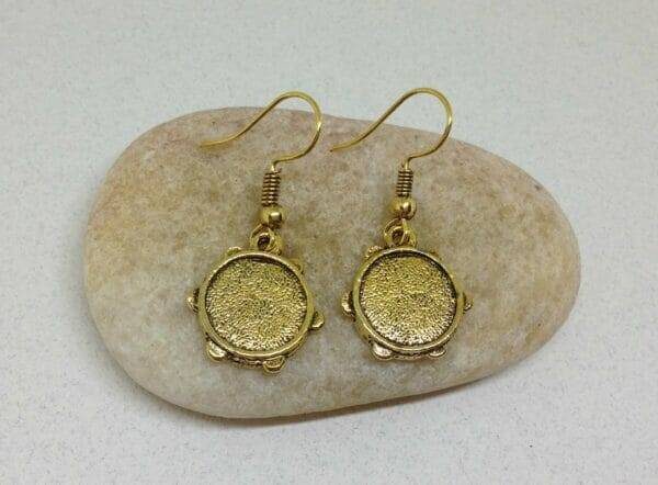 gold_tambourine_earrings Tambourine Earrings
