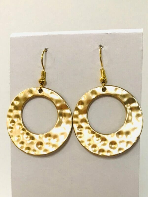 goldmetalcircleearrings Round Circle Earrings