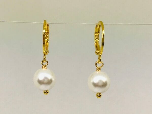 handwrappedfreshwaterpearlearrings Wholesale Pearl Earrings