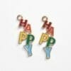 DIY enamel happy charm wholesale supply