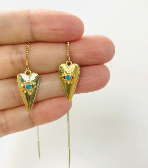 heartevileyethreaders_3a8f4edf-769b-4ad3-bfa9-37ca4e7cf85a Evil Eye Threader Earrings Protection