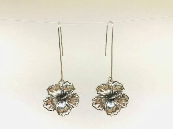 hibiscusflowerearrings hibiscus flower earrings funky novelty