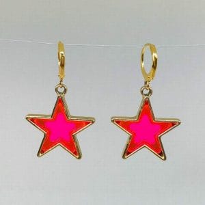 Huggie Star Earrings, Funky Novelty Earrings
