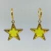 Huggie Star Novelty Earrings yellow