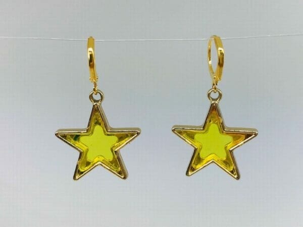 huggiestarearrings Huggie Star Novelty Earrings yellow