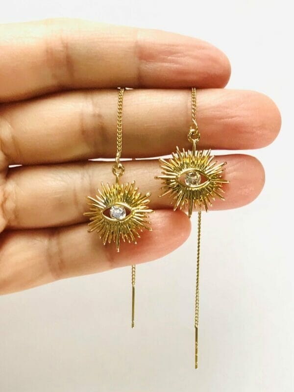 intuitionthreaders_7e0ebb09-cbc5-473d-b3bc-643a75550519 Evil Eye Threader Earrings