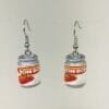 straw berry pop soda novelty earrings