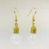 lightbulbearringswhite Wholesale Earrings, Light Bulb Earrings, Novelty Earrings, Be the Light Gift