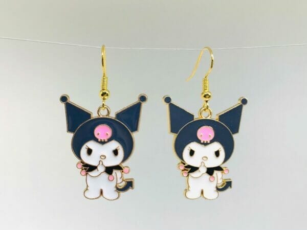 japan cartoon cat earrings