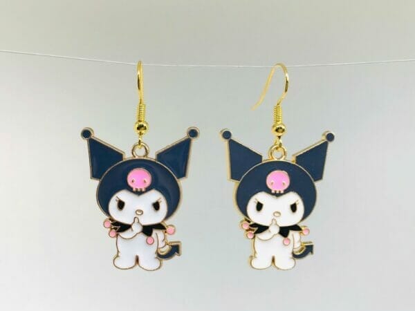 littledevilearrings japan cartoon cat earrings