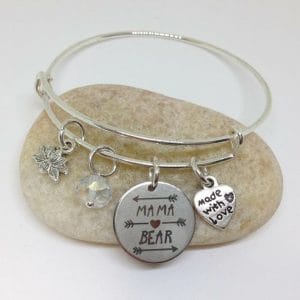 Mama Bear Charm Bangle