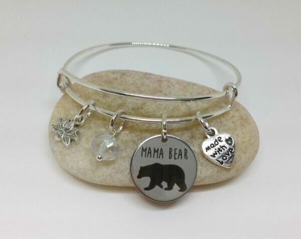 mama_bear_bracelet Mama Bear Charm, Mother's day Gift