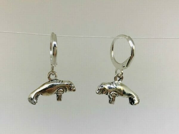 manateeearrings Manatee Earrings