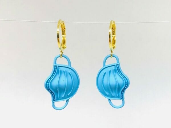 maskearringsblue Mask Earrings