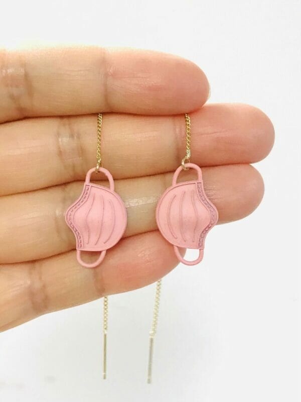 maskthreaderearring Wholesale Mask Threader Earrings