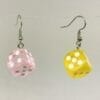 lucite dice earrings wholesale