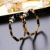 octagon_earring Octagon Acetate Tortoise Shell earrings