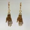 palmreadinggift Hand Earrings, Psychic Gift