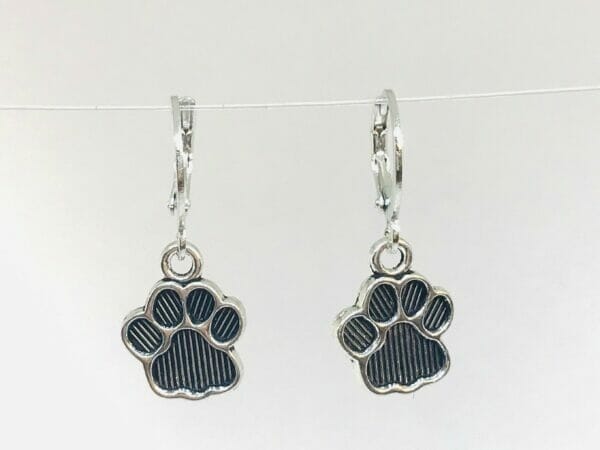 pawprintearrings Pawprints Huggie Earrings