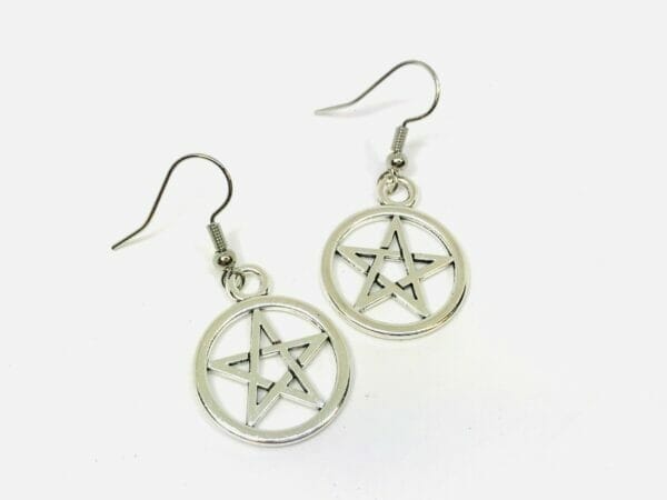 pentagram earrings