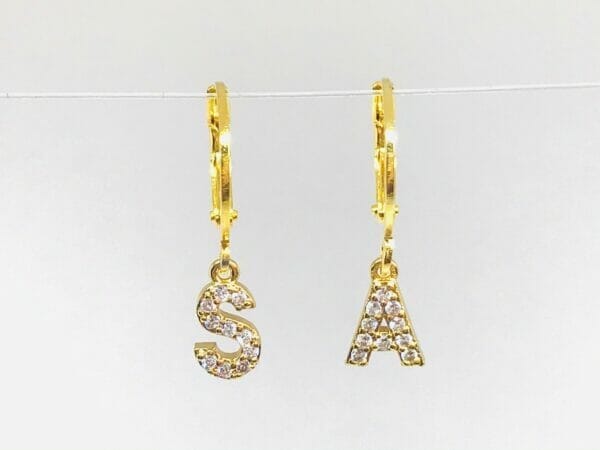 personalizedinitialearrings Wholesale Initial Earrings
