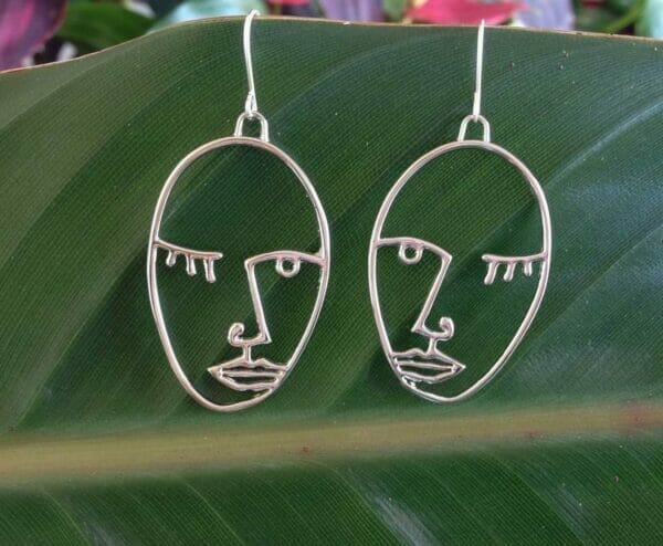 picasso_face_earrings_silver Face Earrings
