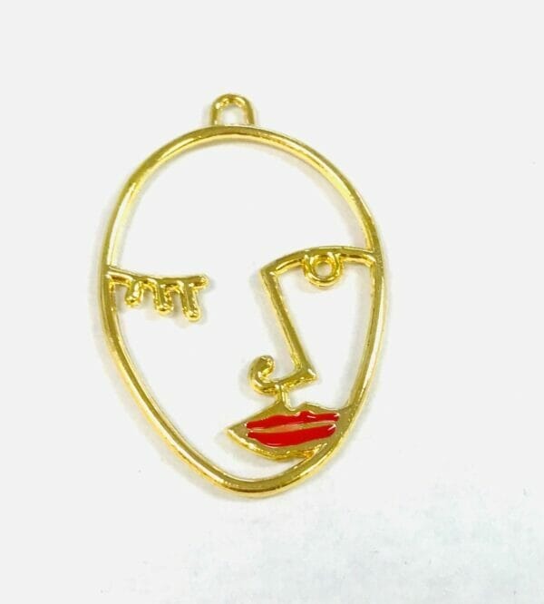 picassofaceredlipscharm 4 Picasso Face Earring DIY Charm