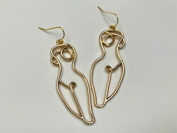 picassonudebodyearrings Female Nude Body Earrings